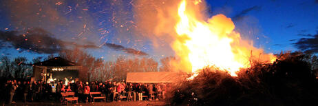 Ostserfeuer im Ostseebad Ahrenshoop