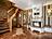 gekachelter Kamin, Holz inclusive