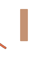 Webeleinensteke um Poller