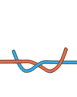 Kreuzknoten - Knoten & Steke