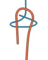 einfacher Schotstek - Knoten & Steke