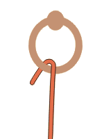 Webeleinenstek & Ring - Knoten & Steke