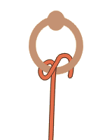 Webeleinenstek & Ring - Knoten & Steke