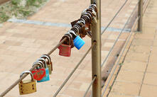 Liebesschlösser im Ostseebad Wustrow