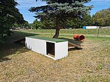 Hundespielplatz Zingst - Sportgerät Steg und Tunnel über Eck