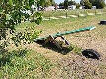 Hundespielplatz Zingst - Sportgerät Wippe