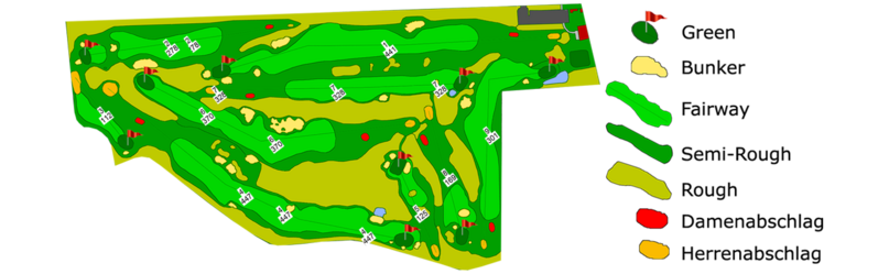 Karte Golfplatz Neuhof (Ribnitz-Damgarten)