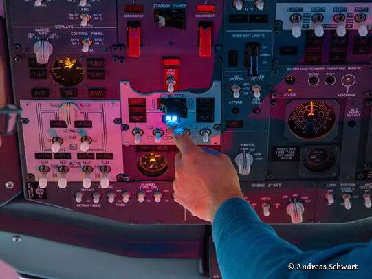 Flugsimulator Rostock - Bedienelemente