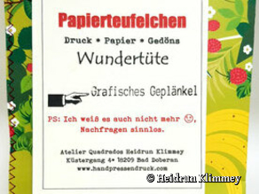 Papierteufelchen Wundertüte