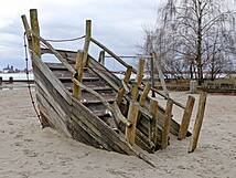 Spielplatz Altefähr auf Rügen - Piratenschiff