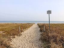 Baabe Strandzugang 1 (Aufnahme im Februar)