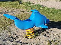 Spielplatz Dranske / Rügen, an der Seebrücke - Federwippe