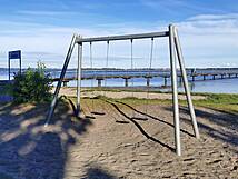 Spielplatz Dranske / Rügen, an der Seebrücke - Schaukel