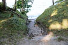 Lietzow: Treppe zum Steilufer