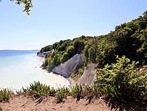 Rügen, Hochuferweg Sassnitz - Königsstuhl: Kreidefelsen