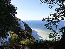 Rügen, Hochuferweg Sassnitz - Königsstuhl: Blick auf den Königsstuhl