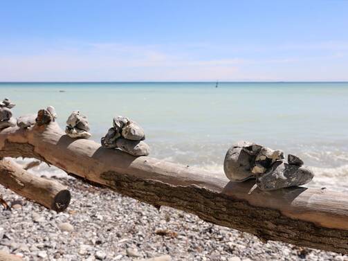 Kueste Sassnitz / Rügen - Steinstrand
