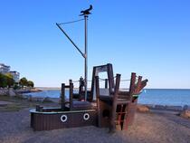 Spielplatz Sassnitz Strandpromenade - Piratenschiff