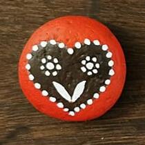 ausgelegtes Steinchen