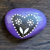 ausgelegtes Steinchen