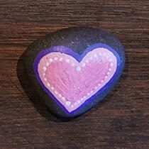 ausgelegtes Steinchen