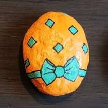 ausgelegtes Steinchen