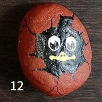 ausgelegtes Steinchen