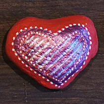 ausgelegtes Steinchen