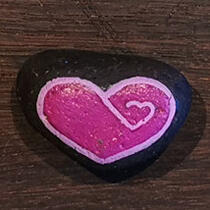 ausgelegtes Steinchen