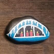 ausgelegtes Steinchen