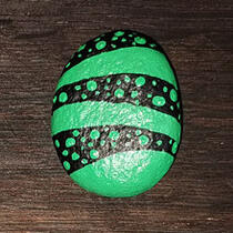 ausgelegtes Steinchen