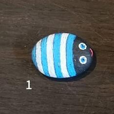 ausgelegtes Steinchen