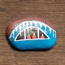 ausgelegtes Steinchen