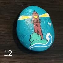 ausgelegtes Steinchen