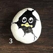 ausgelegtes Steinchen