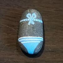 ausgelegtes Steinchen