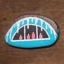 ausgelegtes Steinchen