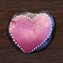 ausgelegtes Steinchen