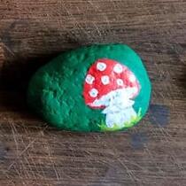 ausgelegtes Steinchen