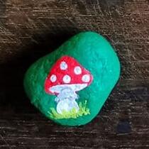 ausgelegtes Steinchen