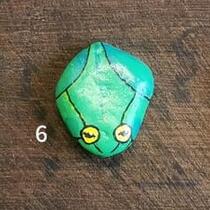 ausgelegtes Steinchen