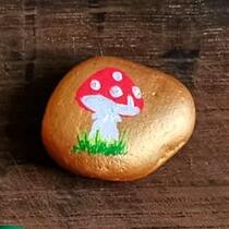 ausgelegtes Steinchen