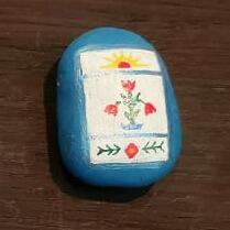 ausgelegtes Steinchen