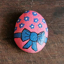 ausgelegtes Steinchen