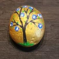 ausgelegtes Steinchen