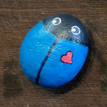 ausgelegtes Steinchen