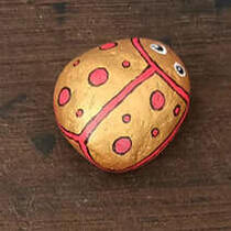 ausgelegtes Steinchen