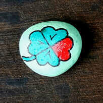 ausgelegtes Steinchen