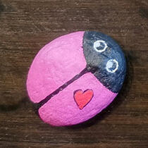 ausgelegtes Steinchen