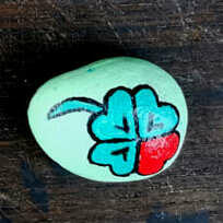 ausgelegtes Steinchen